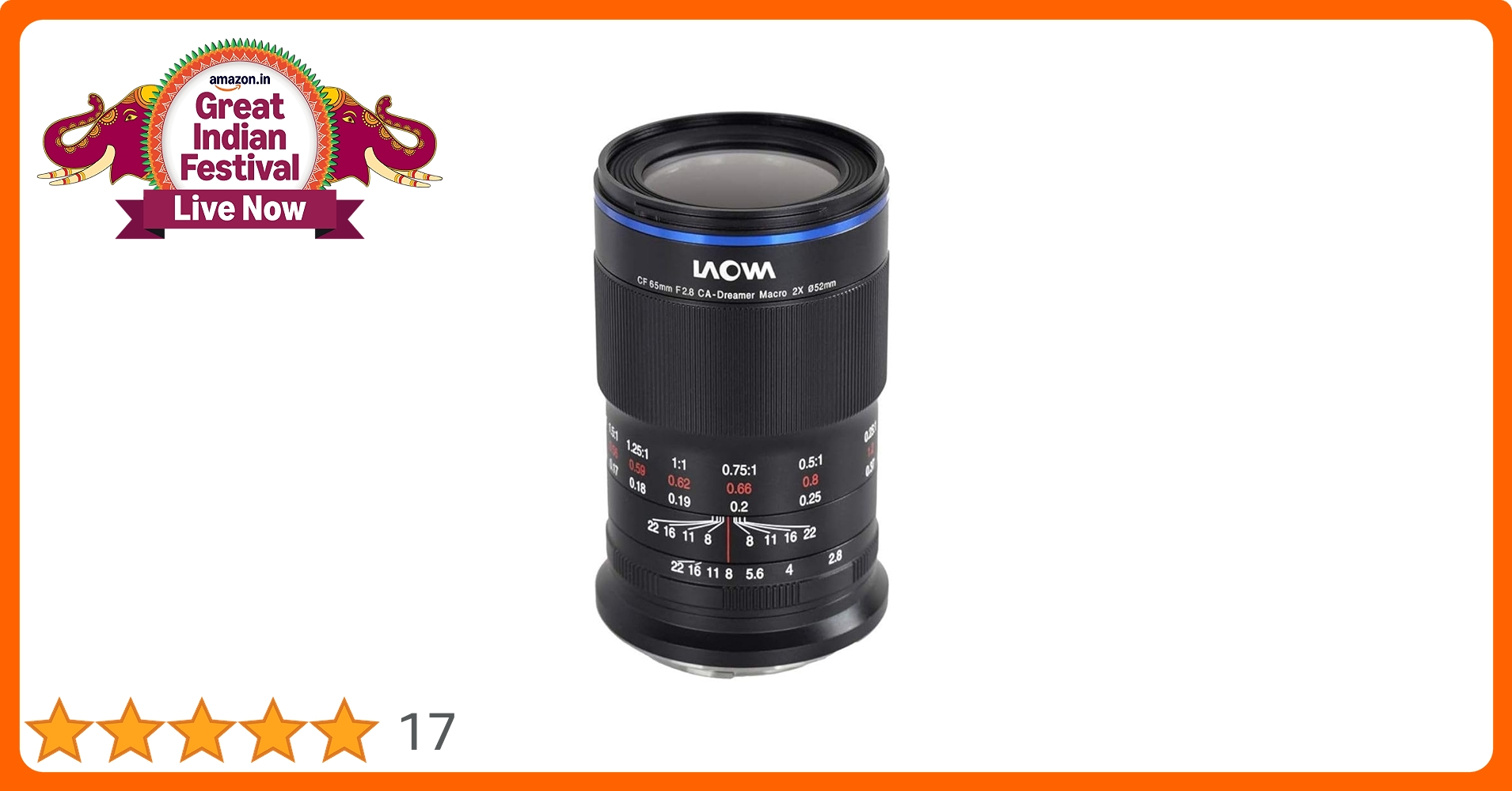 Laowa 65mm f/2.8 2X Ultra Macro APO Lens (Canon EF-M